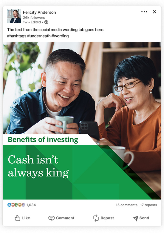 Investing social media post week four cover