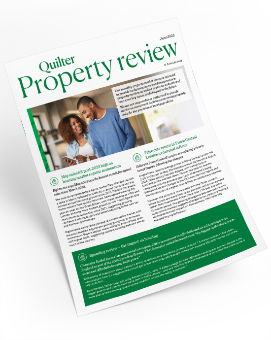 Property review monthly newsletter cover
