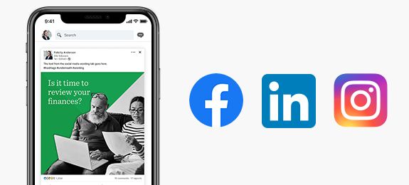 Example of a social post