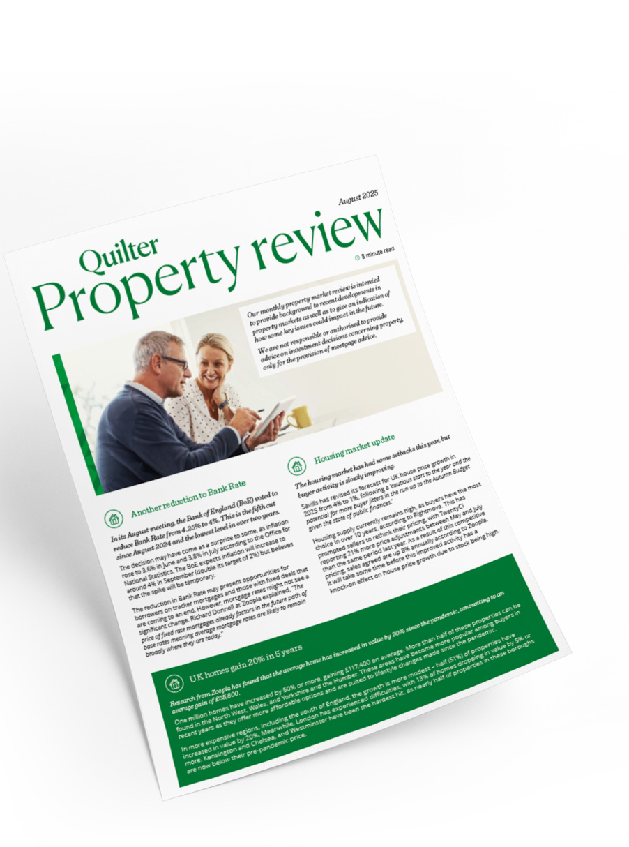 Property review monthly newsletter cover