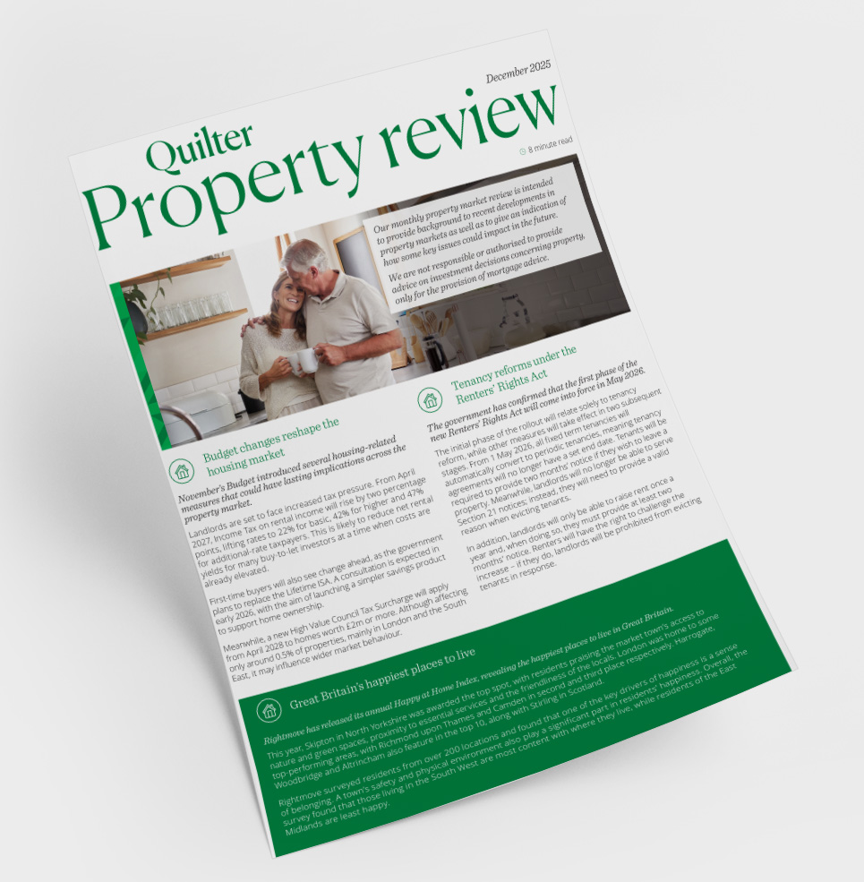 Property review monthly newsletter cover