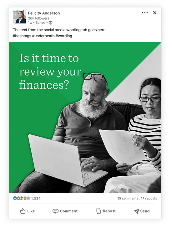 Social post: Financial review