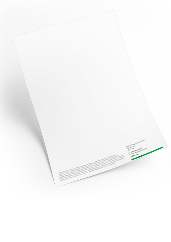 Image of letterhead continuation template